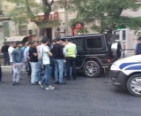 Bakının mərkəzində “Gelandewagen”lə “VAZ” toqquşdu - FOTOLAR