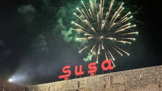 Şuşada möhtəşəm atəşfəşanlıq olub - VİDEO