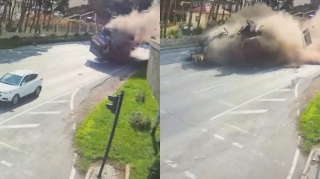 Bakıda yük maşını "Changan" ın üstündə AŞDI - 1 ölü, 3 yaralı  - FOTO