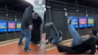 Dava etdiyi kişini gələn metroya itələyərək ÖLDÜRDÜ - VİDEO 