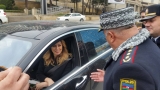 Xanım müğənni yol polisinə «Mercedes S-class»da yaxalandı - FOTO