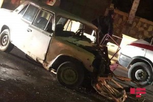 Göyçayda üç avtomobil toqquşub, xəsarət alanlar var  - FOTO