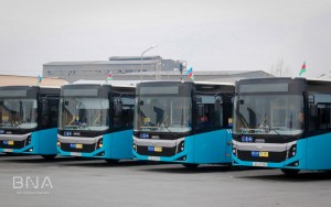 Bakıda 160 saylı marşruta yeni avtobuslar verildi - FOTO