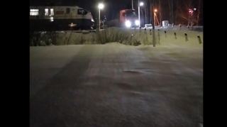 Qatar "KamAZ"la toqquşmaqdan SON ANDA qurtuldu  - VİDEO