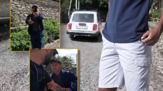 İsmayıllıda yenə şortik QALMAQALI  - Turistlə yerli sakin əlbəyaxa oldu - VİDEO 