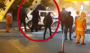 Bakıda dəhşətli qəza: maşın yanacaqdoldurma məntəqəsinə girdi  - VİDEO