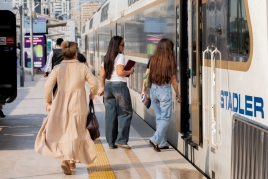 Xırdalan–Bakı istiqamətində qatarların hərəkət vaxtı qısaldılır - FOTOLAR
