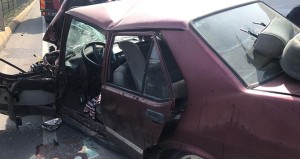 Traktor avtomobillə toqquşdu: 1-i ağır 3 yaralı - VİDEO