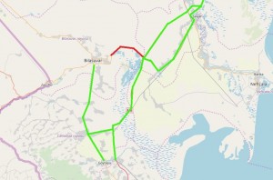 Biləsuvar yolunda hərəkət məhdudlaşdırılacaq