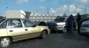 Bakı-Sumqayıt yolunda zəncirvari qəza - VİDEO