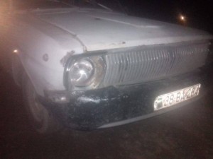 Salyanda sərxoş piyadanı maşın vurdu - FOTO