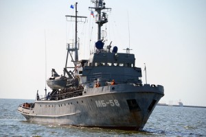 Rusiyanın hərbi gəmiləri Bakıya gəlib - VİDEO