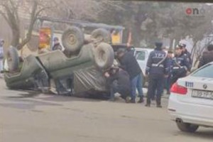 Masallıda avtomobil aşıb - FOTO