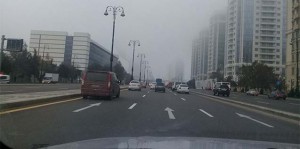 Bakını toz-duman bürüyüb - FOTO