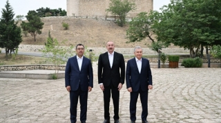 Azərbaycan, Özbəkistan və Qırğızıstan prezidentləri Şahbulaq qalasında olublar - FOTO