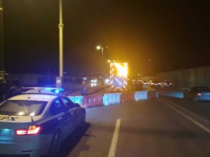 Nobel prospektində çökmə ilə bağlı tədbirlər görülür - FOTO