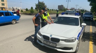 Şəmkir yol polisi reyd keçirdi: sürücülər cərimələndi    - FOTO