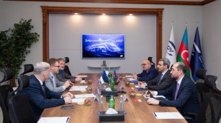 Azərbaycan və Estoniya dəmir yolu sahəsində əməkdaşlığı müzakirə edib - FOTOLAR 