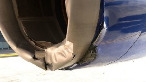 Baş nazirin təyyarəsi anqara çırpılıb - FOTO