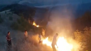 Azərbaycanda dağlıq ərazidə baş verən yanğınlar tam söndürülüb - VİDEO 