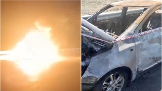 “Sea Breeze” yolunda “Chevrolet” alışaraq yararsız hala düşdü   - VİDEO