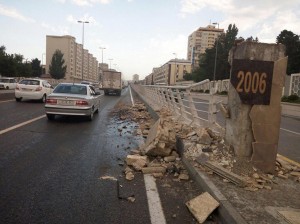 6 ayda baş verən qəzalar yollara 313,7 min manat ziyan vurub   