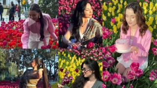 Bulvarda gülləri əzənlər məşhur blogerlər imiş - ADLAR - FOTOLAR 