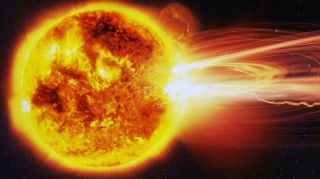 На Солнце произошла сильная вспышка 