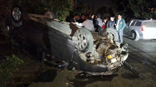 Lənkəranda iki “Toyota Prius” toqquşdu - Xəsarət alan var - FOTOLAR 