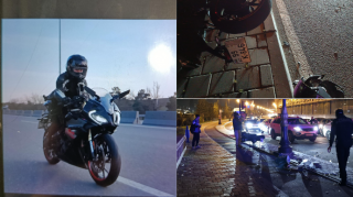 Bakıda vəsiqəsi olmadan moto sürən gənc qadın ağır qəza törətdi  - VİDEO -  FOTO 