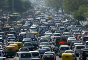 Bakıda mərkəzi küçə və prospektlərdə tıxac yaranıb 