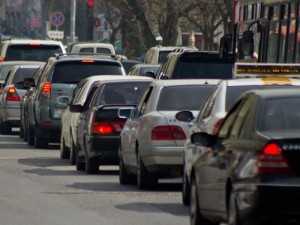 Bakı-Sumqayıt yolunda tıxac - Sərnişinlər paytaxta piyada gəlir - FOTO