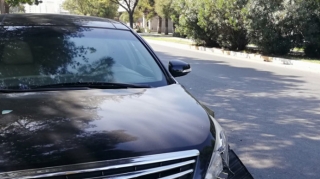 Sumqayıtda avtomobil digər maşına çırpılaraq səkiyə aşıb - FOTO 