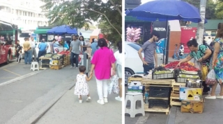 Bakıda avtobus dayanacağı “bazar”a çevrilib - FOTO 