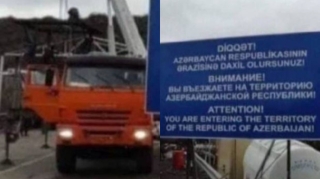 Предупреждение для въезжающих в Азербайджан по дороге Лачын - Ханкенди - ФОТО 