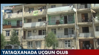 Sumqayıtda yataqxanada uçqun baş verib – VİDEO 