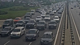 Bakıda daha bir avtomobil qəzası baş verdi - FOTO