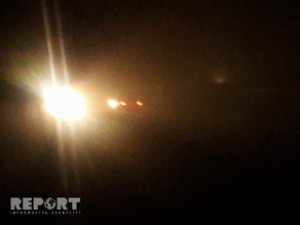 Biləsuvarda duman avtomobillərin hərəkətində problemlər yaradıb - FOTO