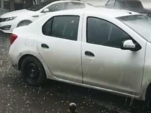 Xaçmaza güclü dolu düşdü: Dəymiş ziyan araşdırılır - VİDEO