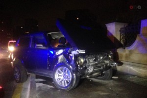 “Niva” hasara çırpıldı: xəsarət alan var - VİDEO