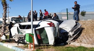 İki avtomobil toqquşaraq aşdı: 3-ü uşaq olmaqla 7 yaralı - FOTO