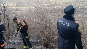 Ehtiyatsızlıqdan yanğın törədən şəxs saxlanılıb - FOTO