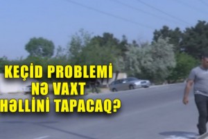 Bakı-Sumqayıt yolunda tikilən keçid niyə yarımçıq qalıb? - Piyadalar təhlükədə - VİDEO