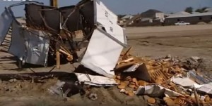 Çörək daşıyan maşın “Mal bazarı”nda qəzaya düşdü – VİDEO