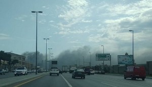 Bakıda “Taxta bazarı” yanır - VIDEO