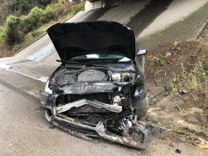 Hakim partiya nümayəndəsinin sürücüsü qəza törətdi: 4 nəfər xəsarət alıb - FOTO