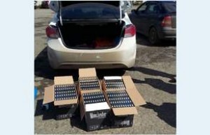 Avtomobildən külli miqdarda siqaret aşkar olundu