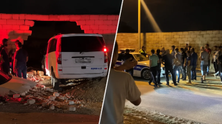 Bakıda mikroavtobus divara çırpıldı - VİDEO 
