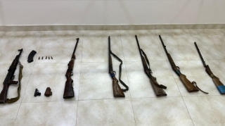 Ağcabədi rayonunda polis əməkdaşları tərəfindən odlu silahlar aşkarlanıb 