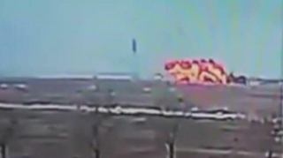 Türkiyədə hərbi təyyarənin qəzaya düşmə anının VİDEOsu 